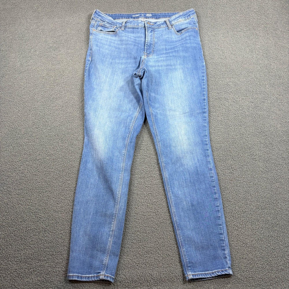 Old Navy Jeans Women 16L Blue Rockstar Super Skinny High Rise Secret Smooth